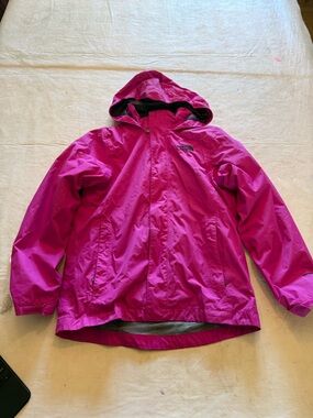 The North Face Kids Hooded Rain Jacket - Fuchsia Pink (3 in 1 jacket) fleece